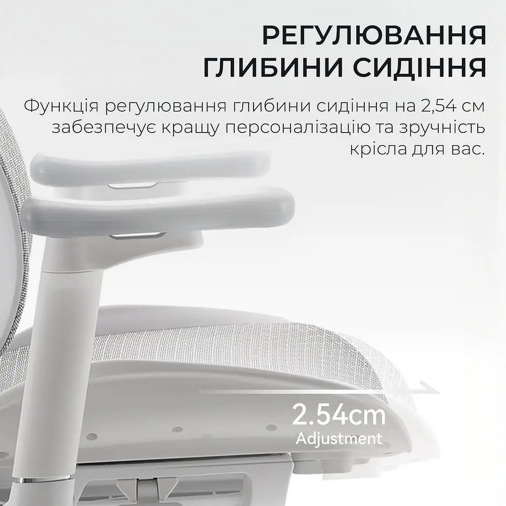 Ігрове крісло Sihoo DORO S100 Mesh White (S100-M302) - фото 13
