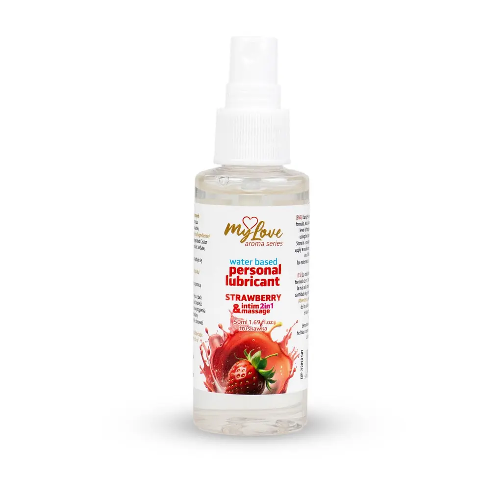Лубрикант Boys Of Toys MyLove Aroma Series IntimMassage Strawberry 2в1 та масажний гель, 50 мл