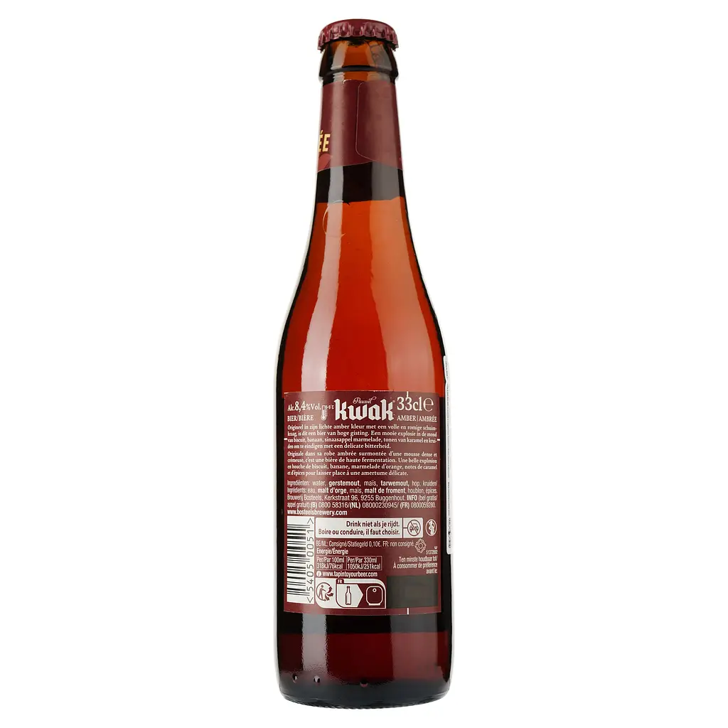 Пиво Kwak, напівтемне, фільтроване, 8,4%, 0,33 л (795174) - фото 2