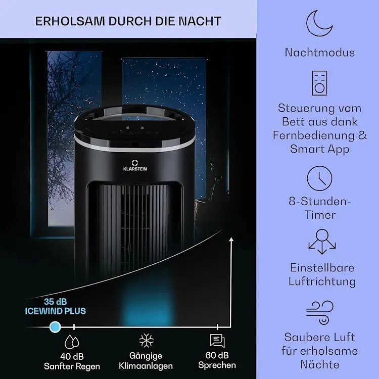 Охладитель воздуха Klarstein IceWind Plus Smart 4-in-1 (10040212) - фото 2