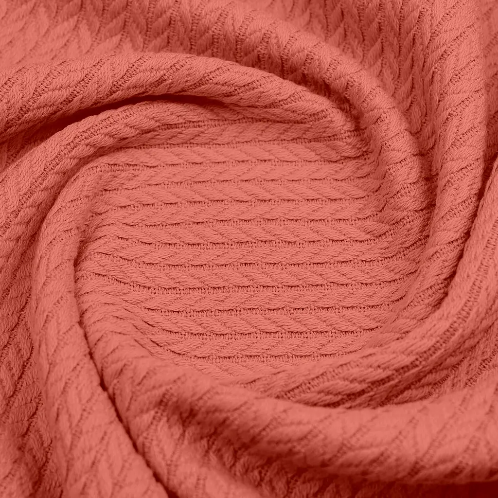 Плед-покрывало Cosas Cinnamon Knitted Braid косичка 160х230 см корица (Blanket_29Сinnamon_KnittedBraid_160x230) - фото 3