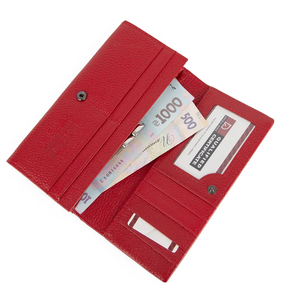 Гаманець жіночий шкіряний червоний Imperial Horse A0001 RED-2 - фото 2
