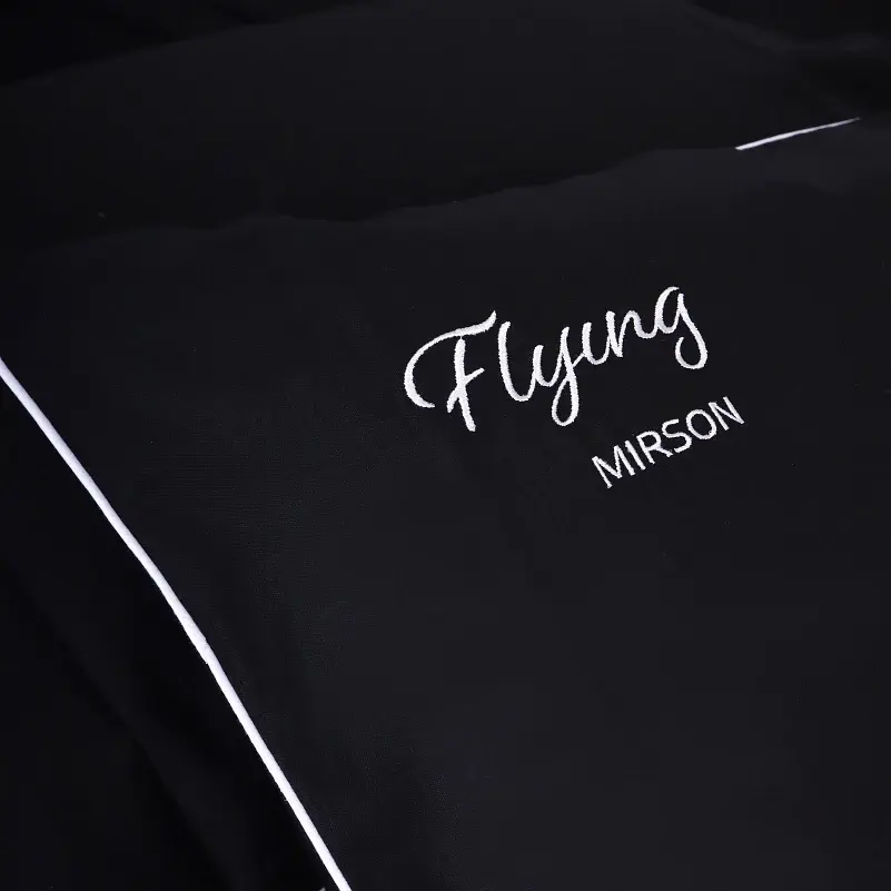 Наволочка MirSon Ranforce Elite 16-9000 Black Stone Flying 50х50 см (2200008700799) - фото 5