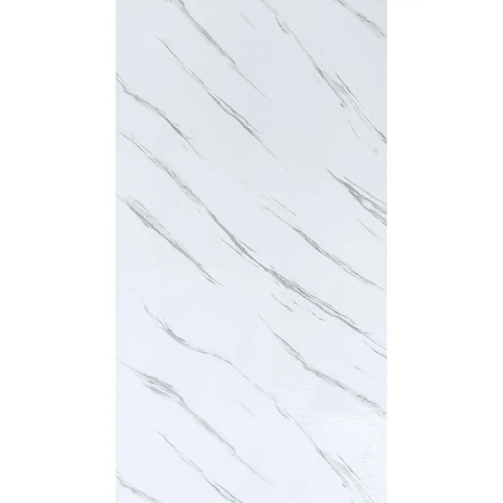 Самоклеюча вінілова плитка Sticker Wall SW-00001285 У рулоні білий мармур глянець 3000х600х2 мм - фото 3