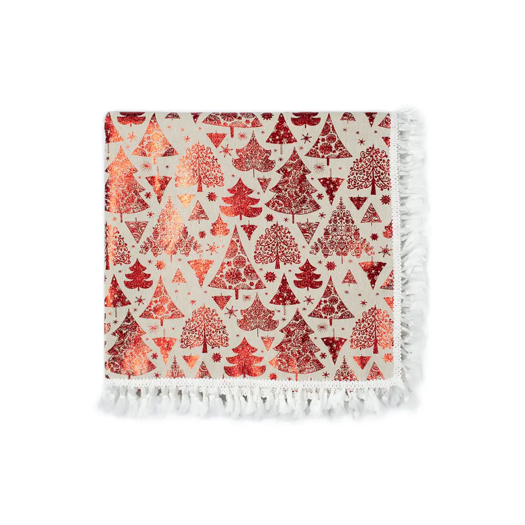 Скатерть Lotus Home - New Year красная 140x180 - фото 2