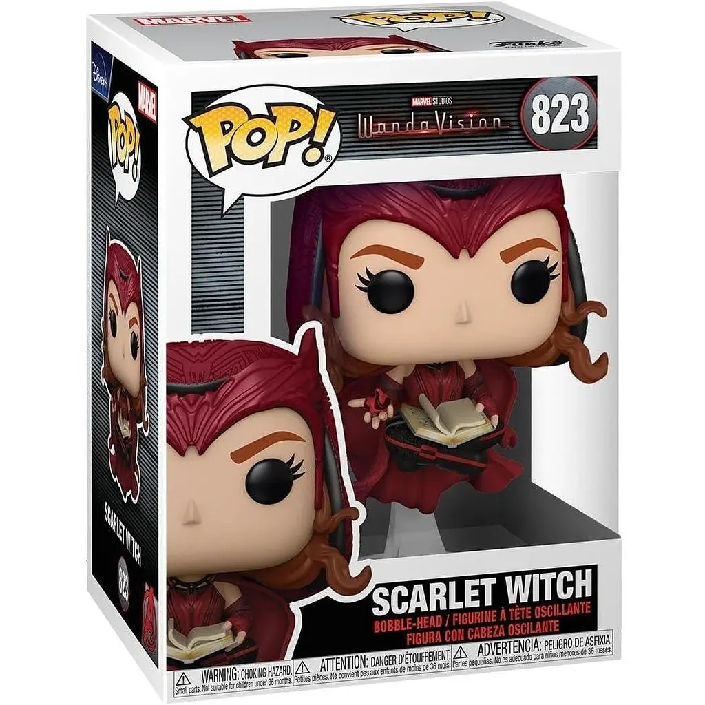 Фігурка Funko Pop ВандаВіжен Червона Відьма WandaVision Scarlet Witch 10 см WV SW 823 - фото 3