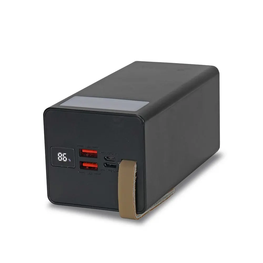 Повербанк 50000mAh Power Bank Kraft TPB-2350 Black 22.5W QC3.0 LED-фонарь (43-00037) - фото 3