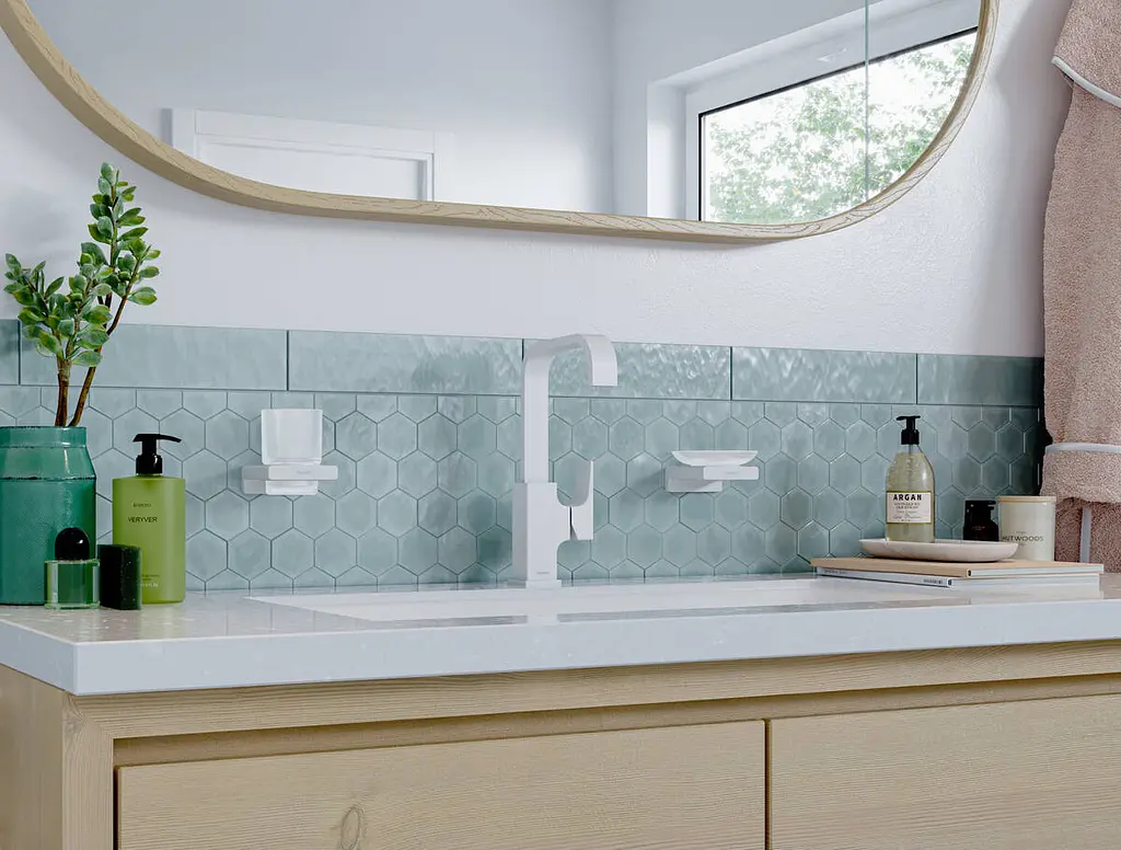 Мильниця підвісна Hansgrohe AddStoris Brushed Bronze/скло 41746140, Бронза - фото 5