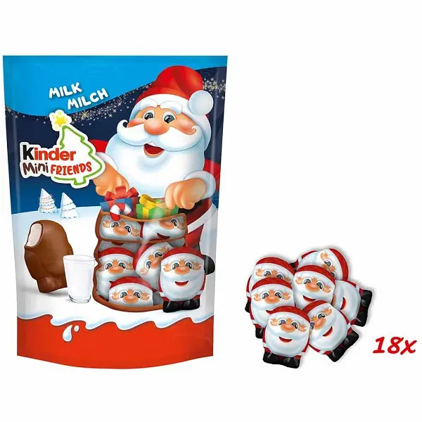 Шоколадний новорічний набір Kinder Mini Friends Milch 122г. - фото 2