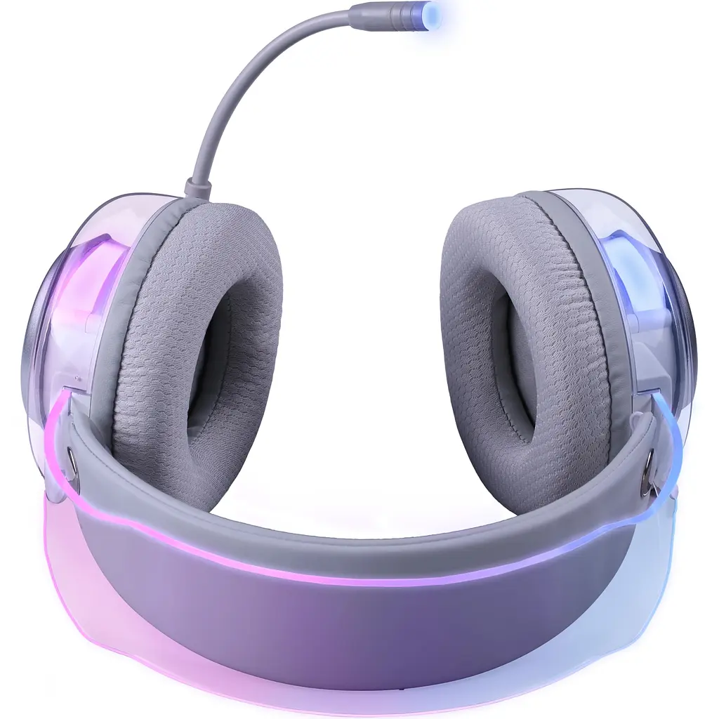 Гарнітура Defender Glitch, USB, RGB, 2м, White - фото 5