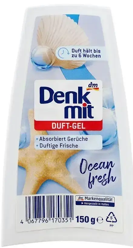 Освіжувач повітря гелевий Denkmit Duft-Gel Ocean Fresh (Океанська свіжість), 150 г