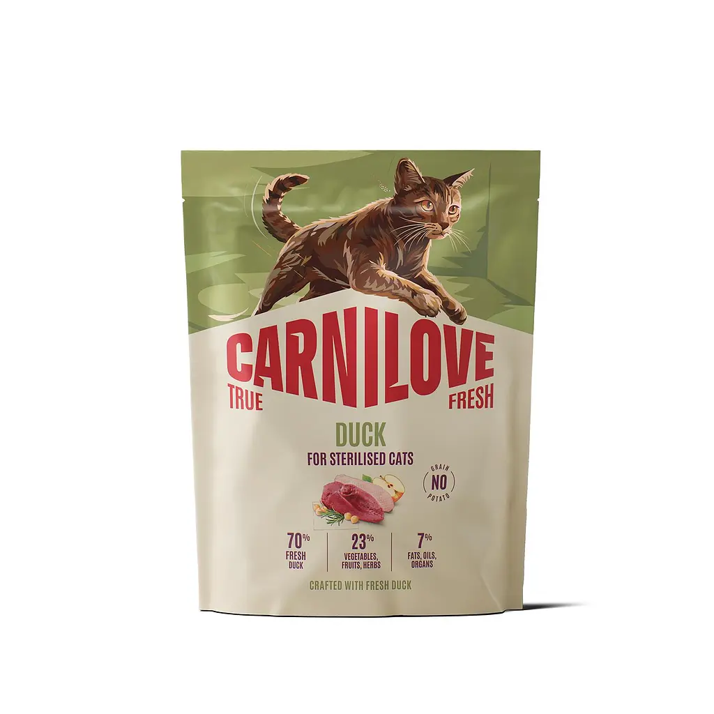 Сухий корм для стерилізованих котів Carnilove True Fresh Duck Sterilised суперпреміум качка 400 г