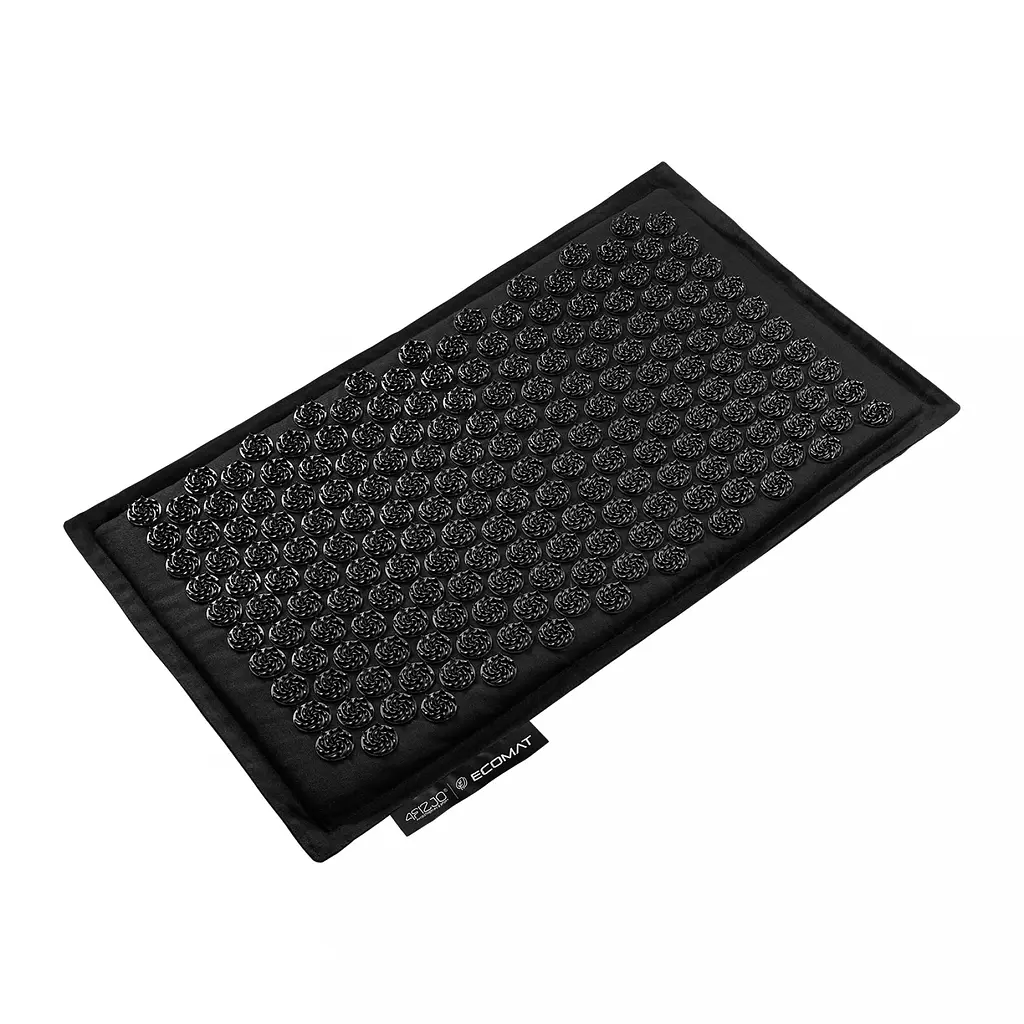 Килимок акупунктурний 4FIZJO Eco Mat Аплікатор Кузнєцова з подушкою 68 x 42 см Black/Black 4FJ0208 (P-5907739312563) - фото 3
