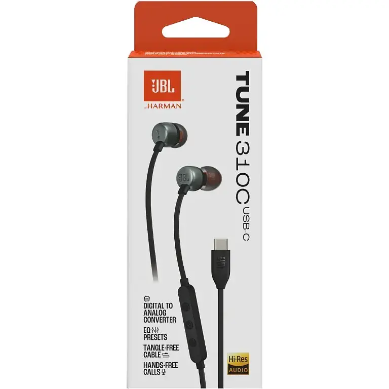 Гарнітура JBL Tune 310C USB-C Black (JBLT310CBLK) (6995501) - фото 4