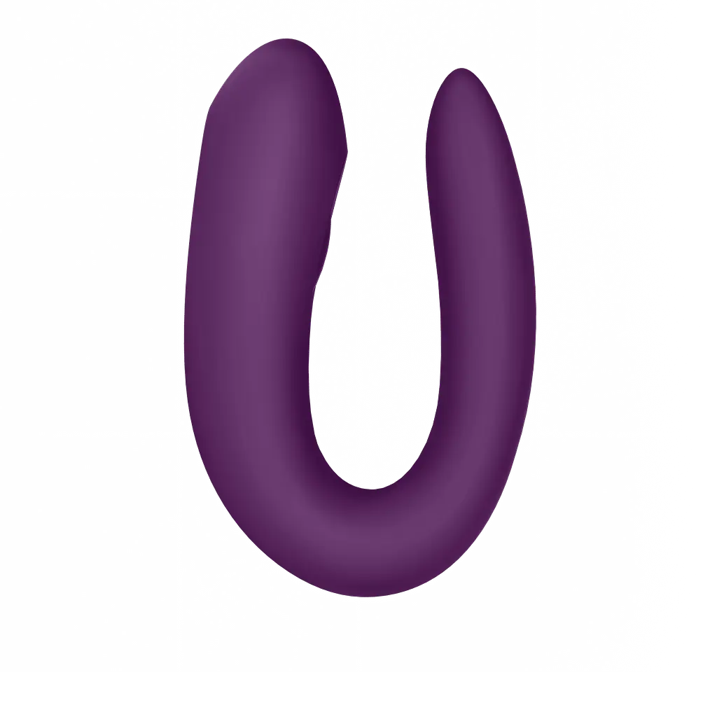 Вибратор для пары Satisfyer Double Joy Partner 9.1 см фиолетовый - фото 3