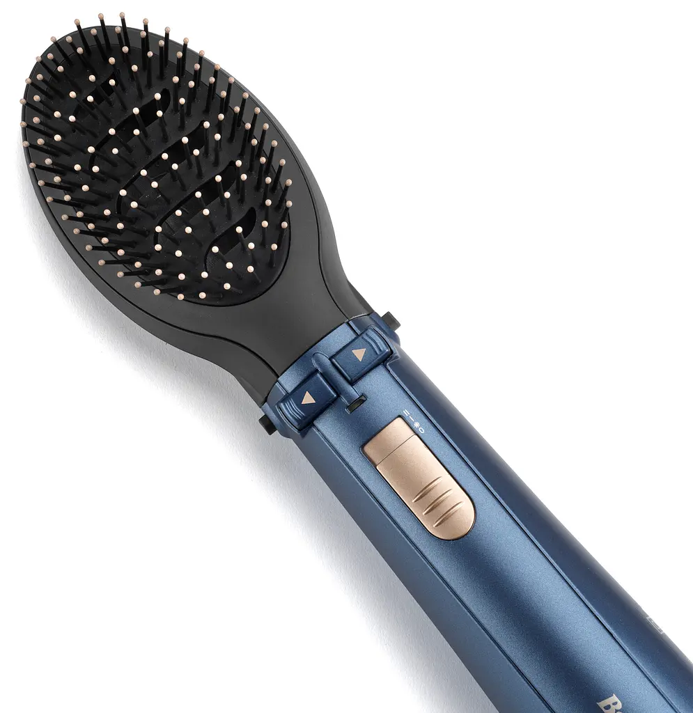 BaByliss Фен-щітка Style Pro, 1000Вт, 2 режими, іоніз-я, хол. Обдув, чохол для зберігання, кераміка, синій - фото 6