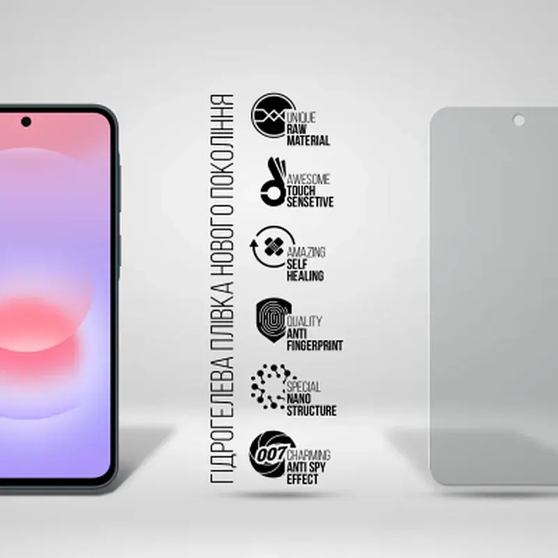 Плівка захисна Armorstandart hydrogel Anti-spy Samsung A37 5G (ARM89645) - фото 2