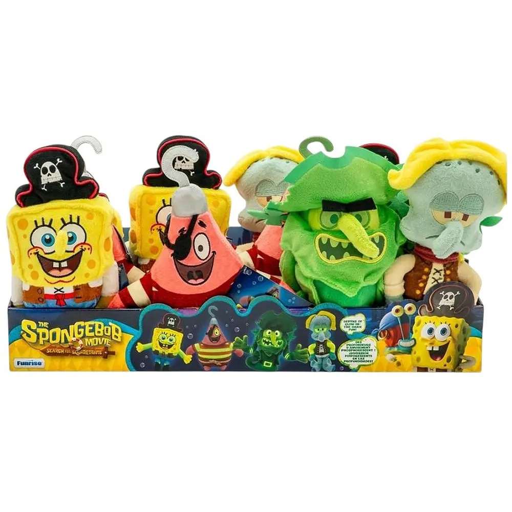 Мягкая игрушка Sponge Bob Губка Боб в кино в поисках квадратных штанов Патрик светится в темноте (FR73120/73108) - фото 3