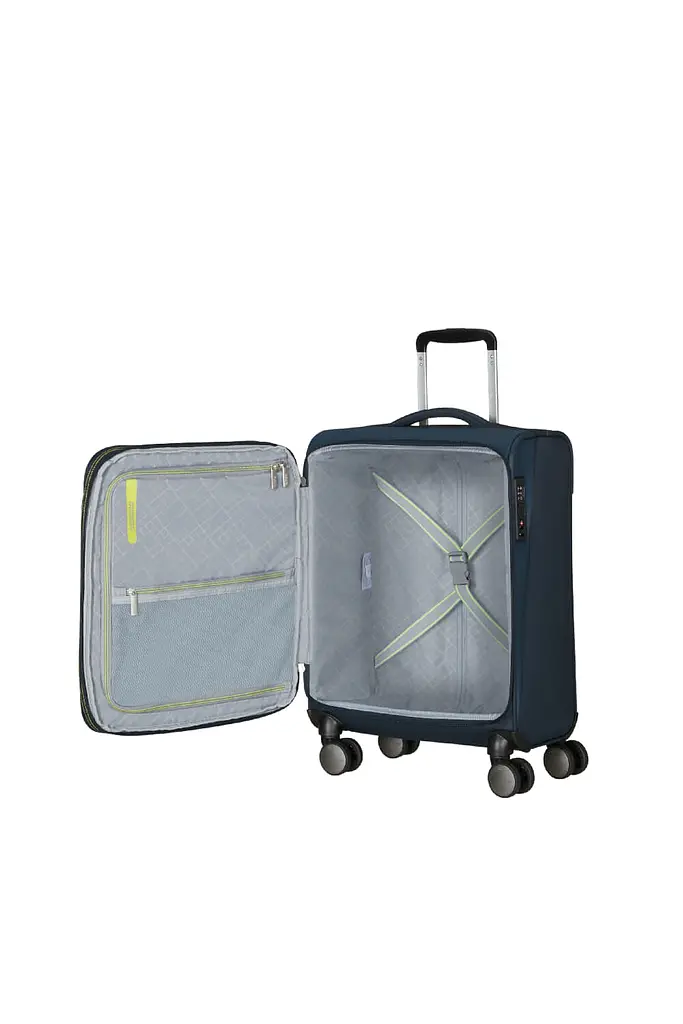 Валіза 55 См American Tourister WANDERLITE DARK NAVY 55x40x23(25) MJ6*41004 - фото 2