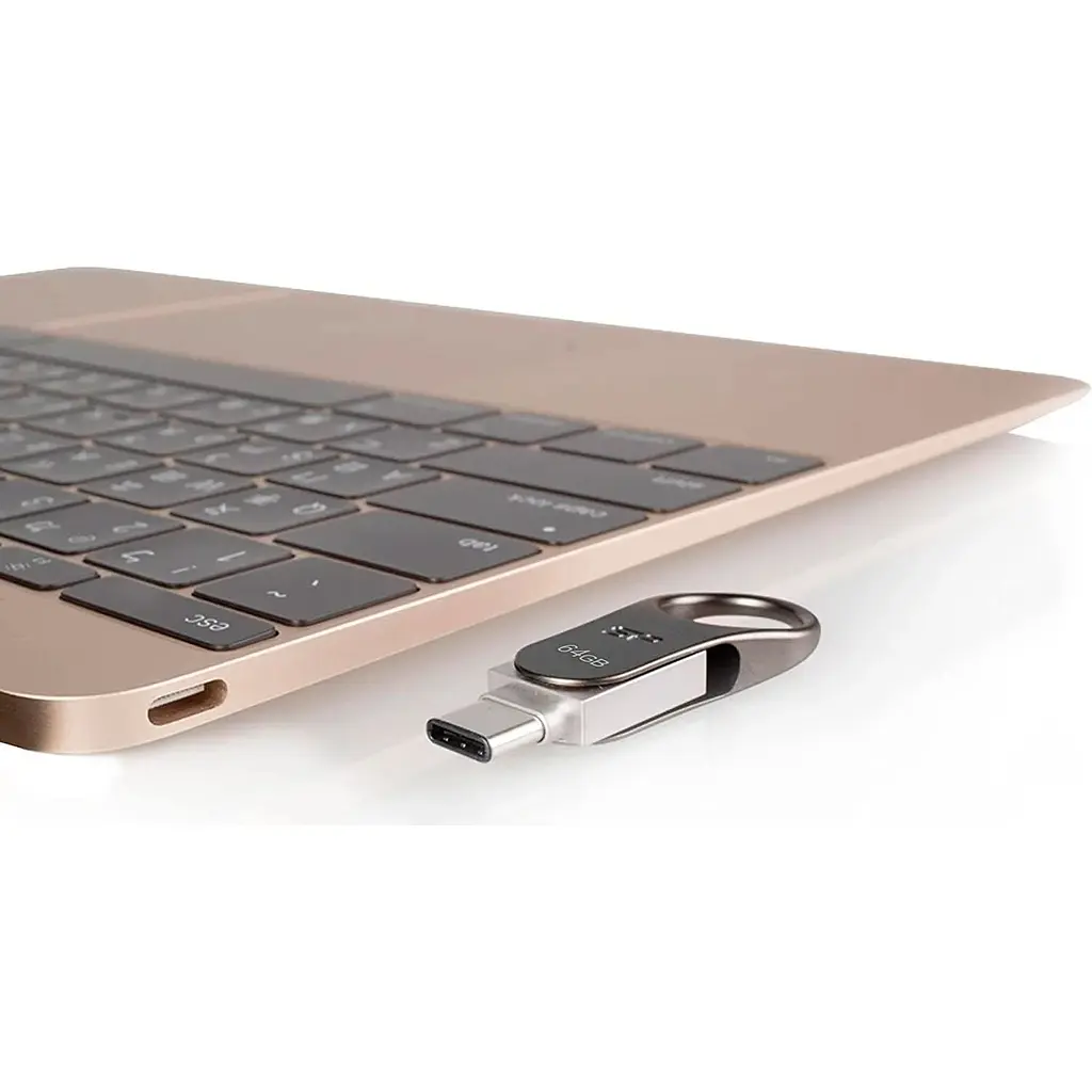 USB флеш-накопичувач Silicon Power Mobile C80 64GB USB-A 3.2 Gen 1 / USB-C Silver (SP064GBUC3C80V1S) [134403] - фото 7