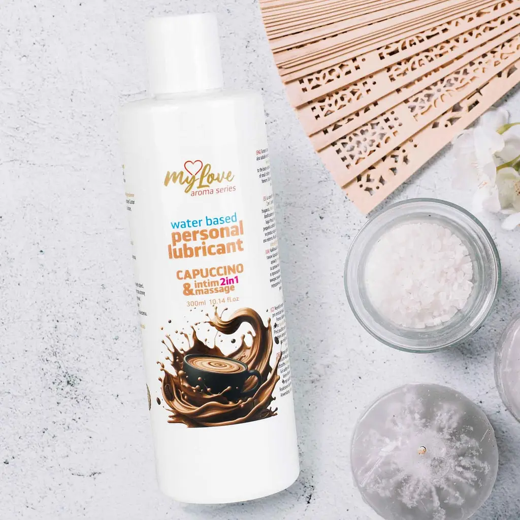 Лубрикант MyLove Aroma Series IntimMassage 2in1 Capuccino, 300 мл - фото 4