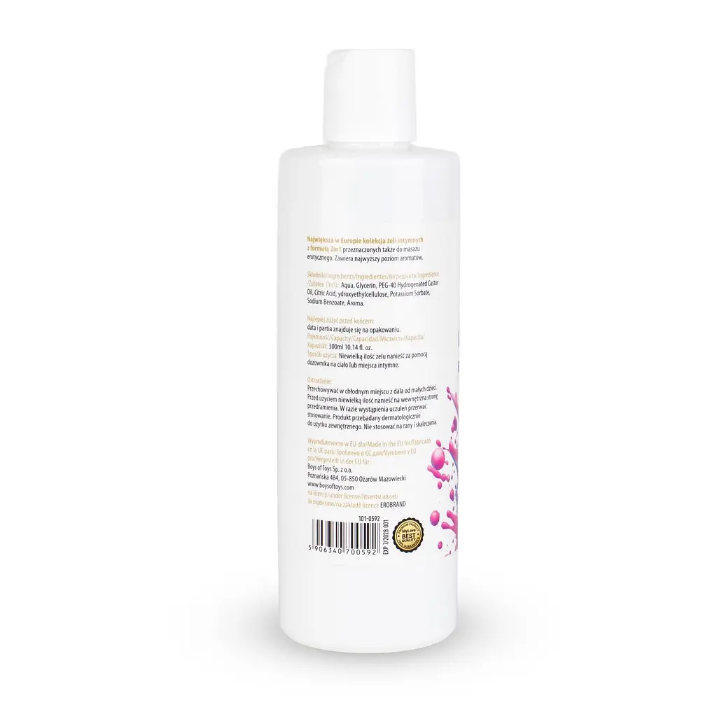 Лубрикант Boys Of Toys MyLove Aroma Series IntimMassage Bubble Gum 2в1 та масажний гель, 300 мл - фото 6