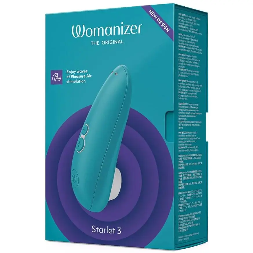 Вакуумный клиторальный стимулятор Womanizer Starlet 3, Бирюзовый - фото 6
