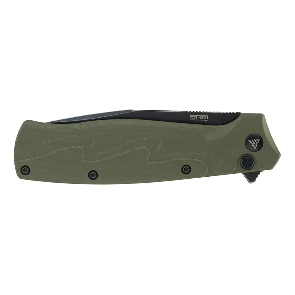 Ніж складаний туристичний SRM 221X-GP (9.2 см) 14C28N / G10 зелений - фото 8