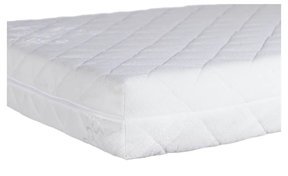 Матрас Babyroom Bamboo Comfort (кокос, поролон, кокос) - 10 см белый