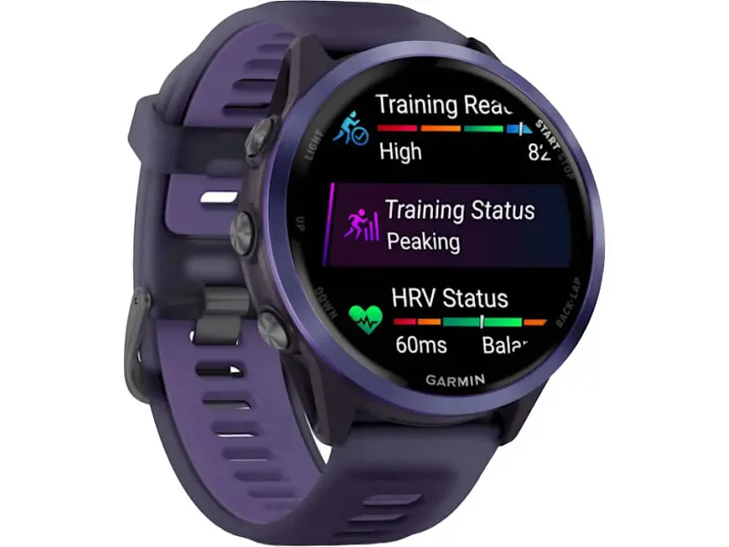 Смарт-годинник Garmin Forerunner 570 47mm Indigo Aluminium w. Translucent Imperial Purple/Indigo Band (010-02971-02) - фото 7