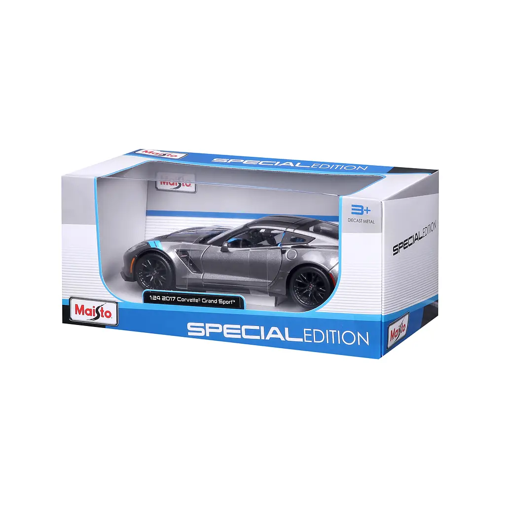 Ігрова автомодель Maisto Corvette Grand Sport 2017, сірий металік, 1:24 (31516 met. grey) - фото 5