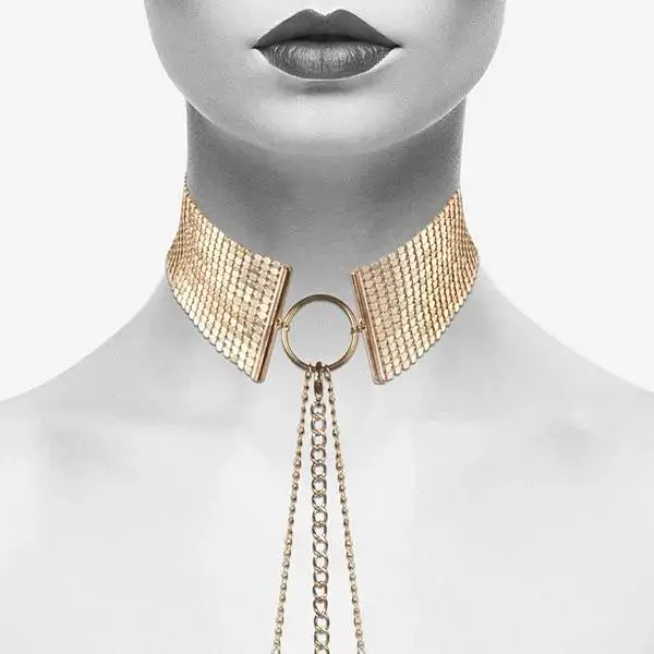 Намисто-комір Bijoux Indiscrets Desir Metallique Collar - Gold - фото 6