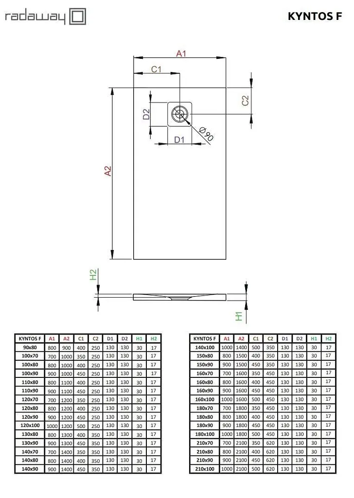 Душевой поддон Radaway Kyntos F 140x100 HKF140100-04 - фото 2