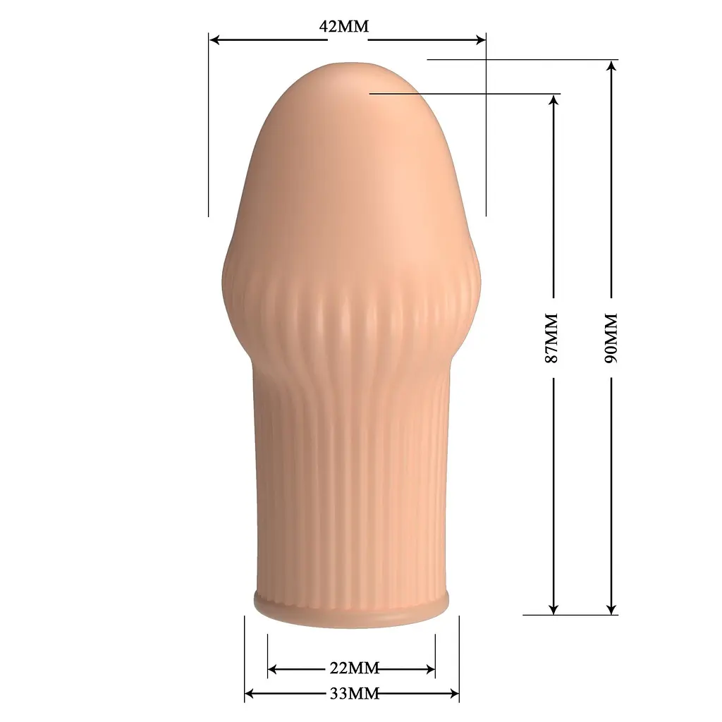 Насадка на член Pretty Love Huel Penis Thicker - фото 6