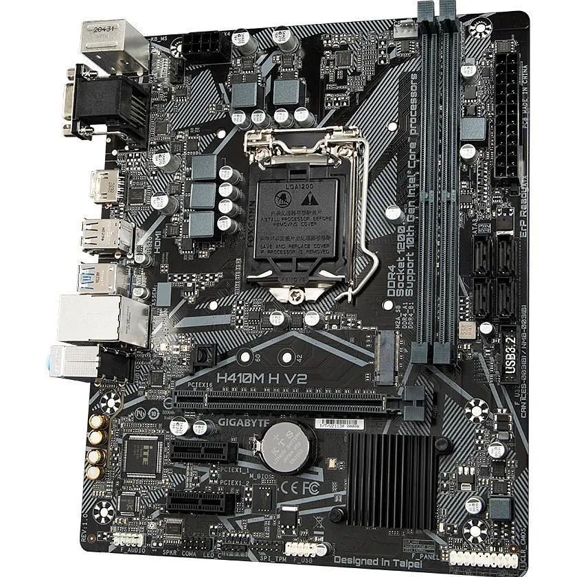 Материнська плата Gigabyte H410M H V2 [146970] - фото 3