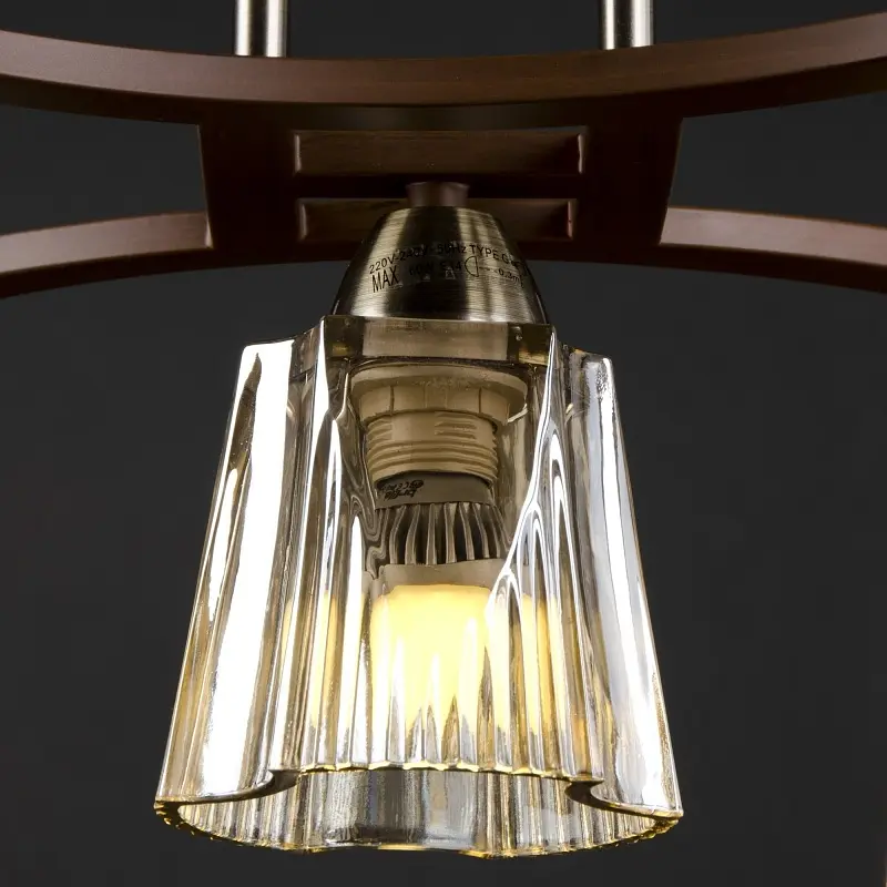 Люстра потолочная Brille классическая E14 40W BR (LK-516C/5) - фото 3