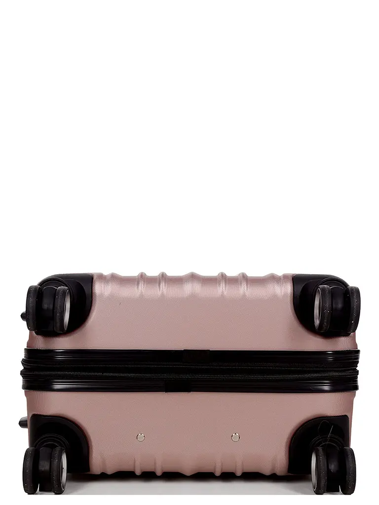 Валіза полікарбонат середній (M) Airtex 623 70л 66x42x26см Рожеве золото (Rose gold) - фото 8