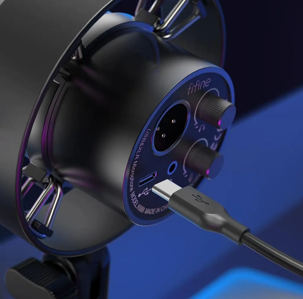 Мікрофон Fifine K688 XLR/USB Black (K688) - фото 6
