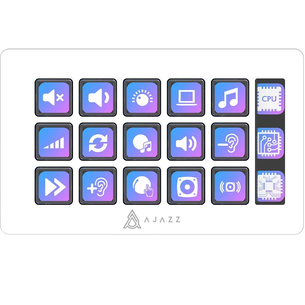 Контролер для стримінгу Ajazz AKP153E USB Білий (AKP153E-W) - фото 2