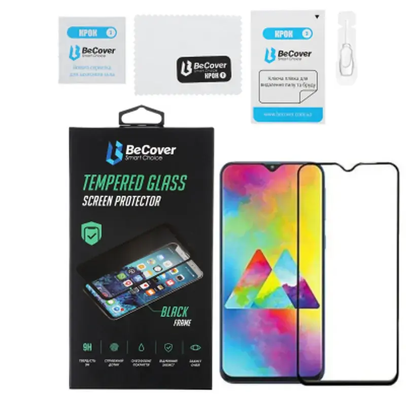 Скло захисне BeCover Vivo Y1S Black (706484) - фото 2