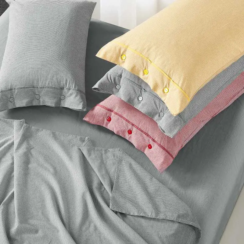 Комплект постільної білизни Полуторний Lovely Svi (120 г/м2) варена бавовна - Червона смужка - фото 5