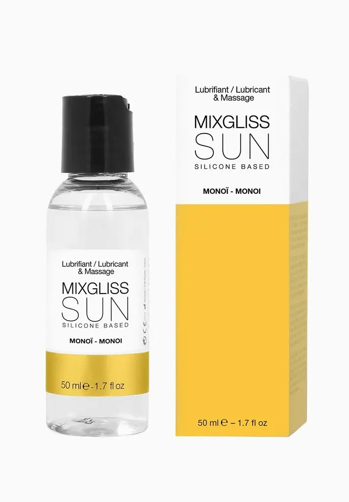Лубрикант Mixgliss Sun Monoi - на силіконовій основі з ароматом олії Маної, 50 мл