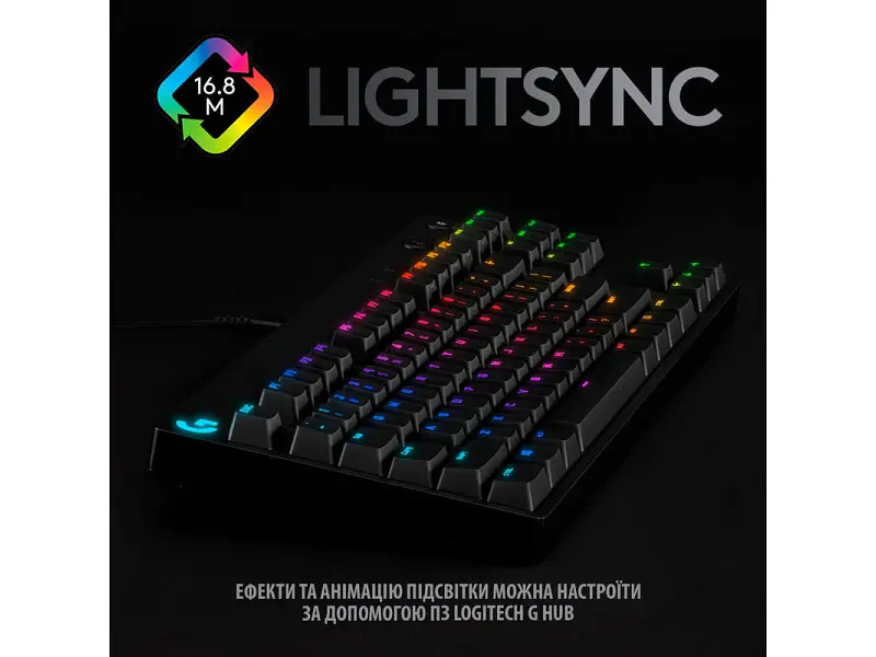 Клавіатура Logitech G PRO Mechanical Gaming USB (920-009392) - фото 6
