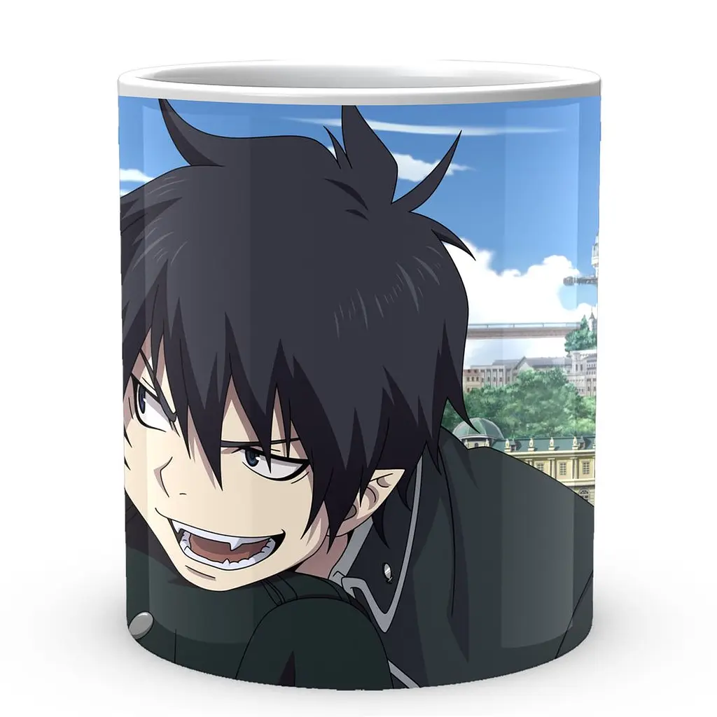 Кухоль GeekLand Blue Exorcist Синій Екзорцист Рін Юкіо BE 02.29 330 мл білий - фото 2