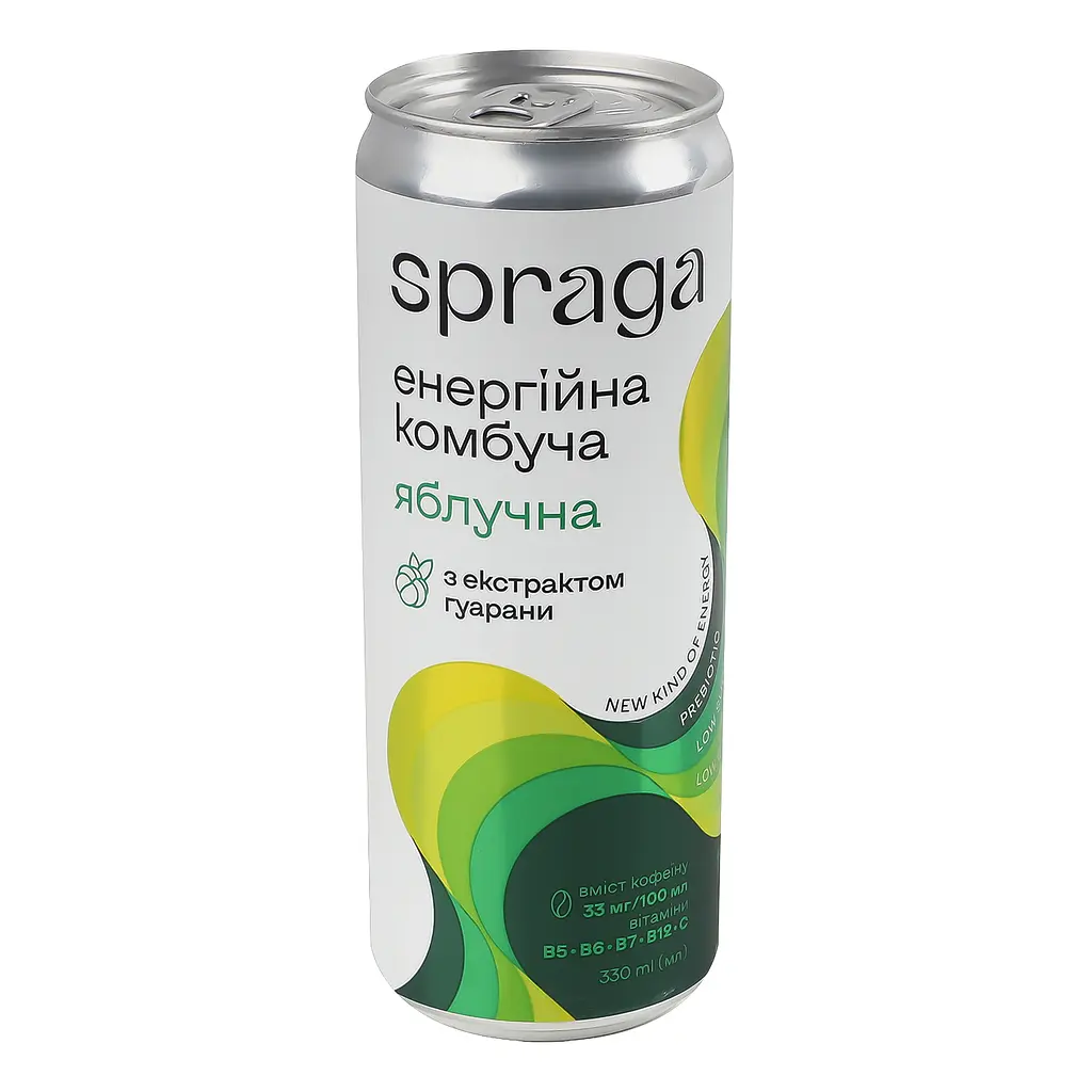 Напій Spraga енергійна комбуча яблучна 330 мл - фото 2