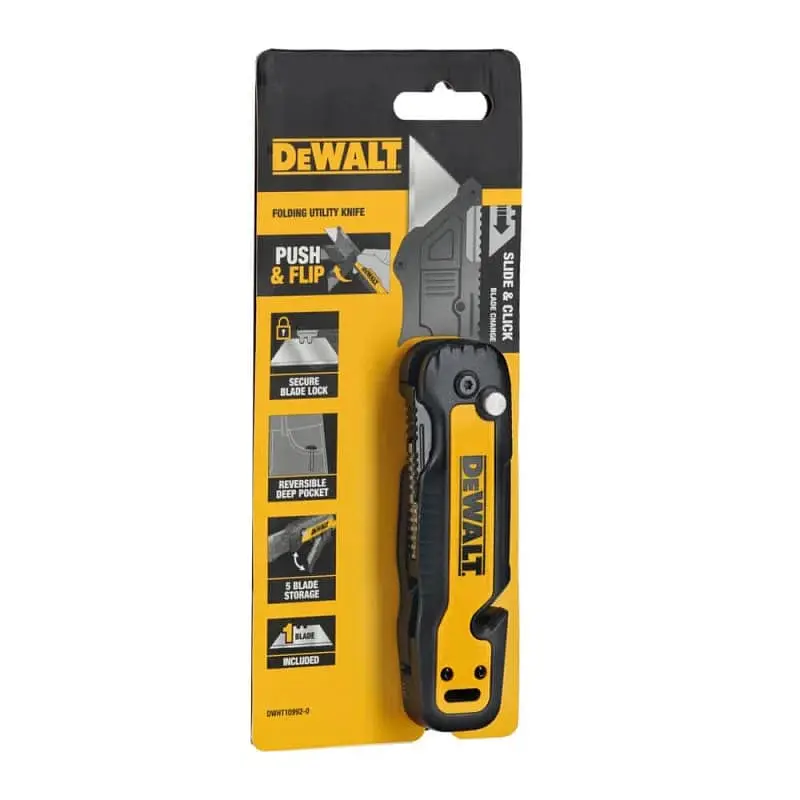DeWALT Ніж будівельний трапецієподібний складний DeWALT, з фіксованим лезом, корпус пластик, 82мм - фото 8