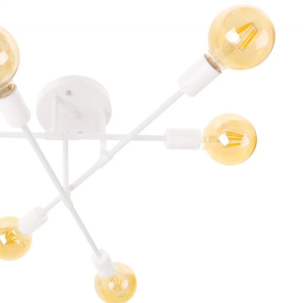 Люстра потолочная Brille в спальню E27 60W WH (BR-01 619C/6) - фото 5