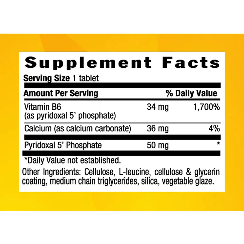 P-5-P Піридоксальфосфат Country Life 50 мг 100 таблеток - фото 4