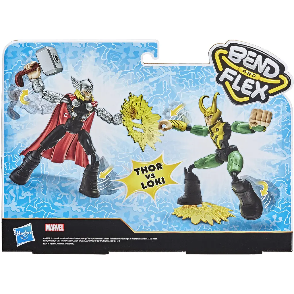 Ігровий набір Hasbro Marvel Avengers Bend and Flex Tour vs Loki  (F0245) - фото 5