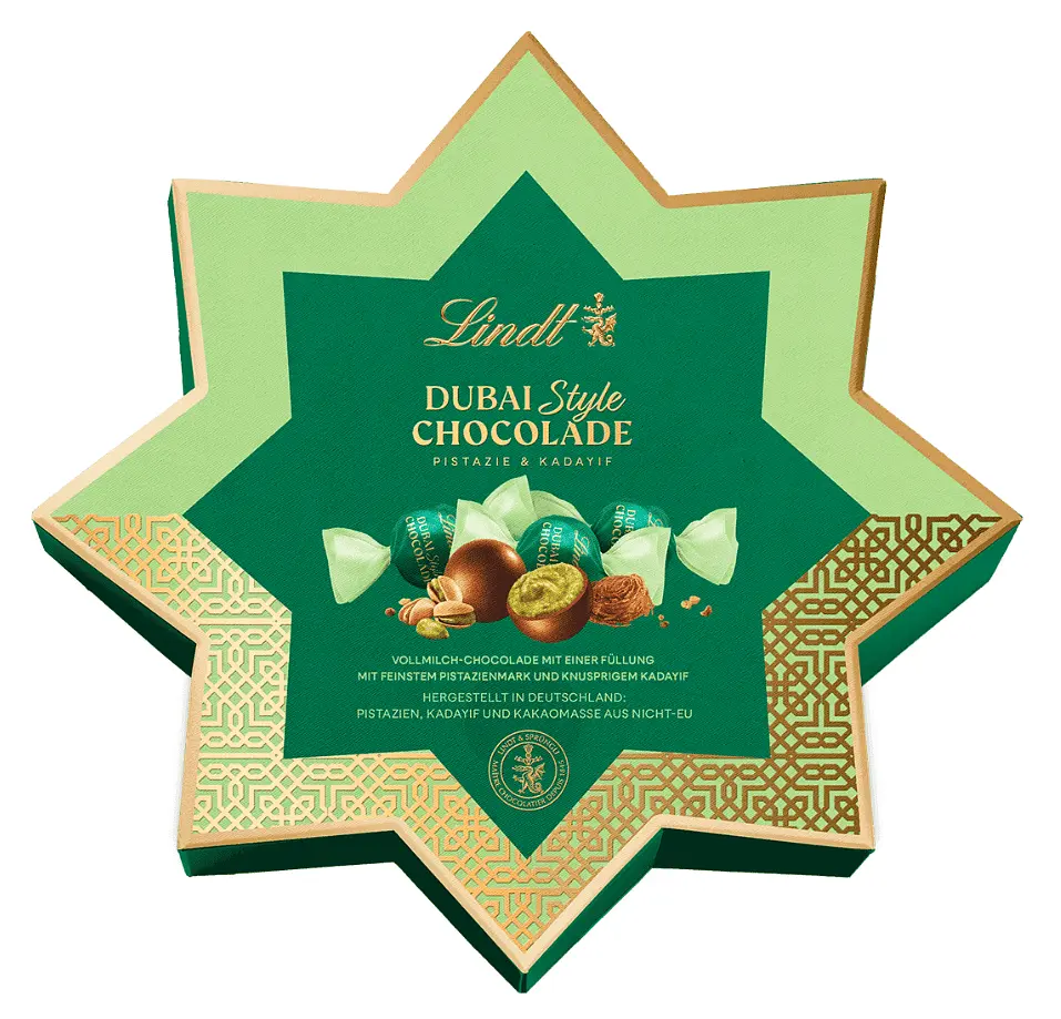 Шоколадні цукерки Lindt Dubai Style Chocolade Star Milk 149г